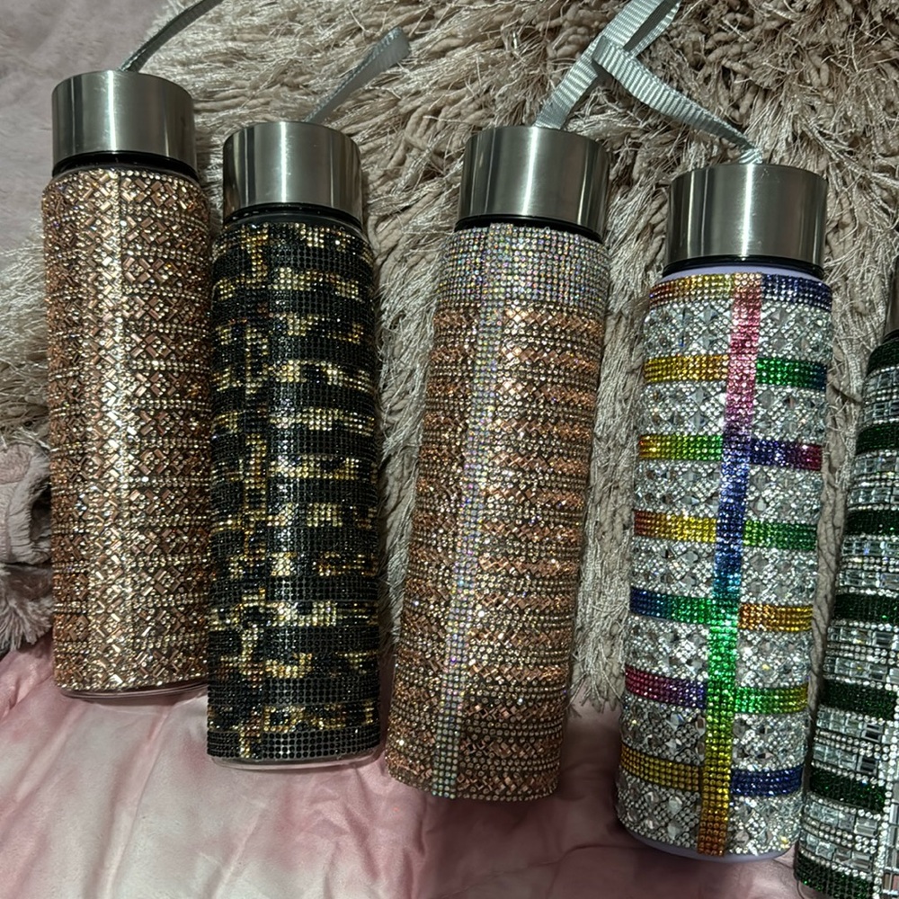Custom One-of-a-Kind Rhinestone Tumblers
